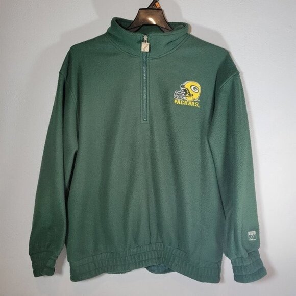Green Bay Packers Sweatshirt NFL Team Football Pullover Heavy Green Size Large - Picture 1 of 4